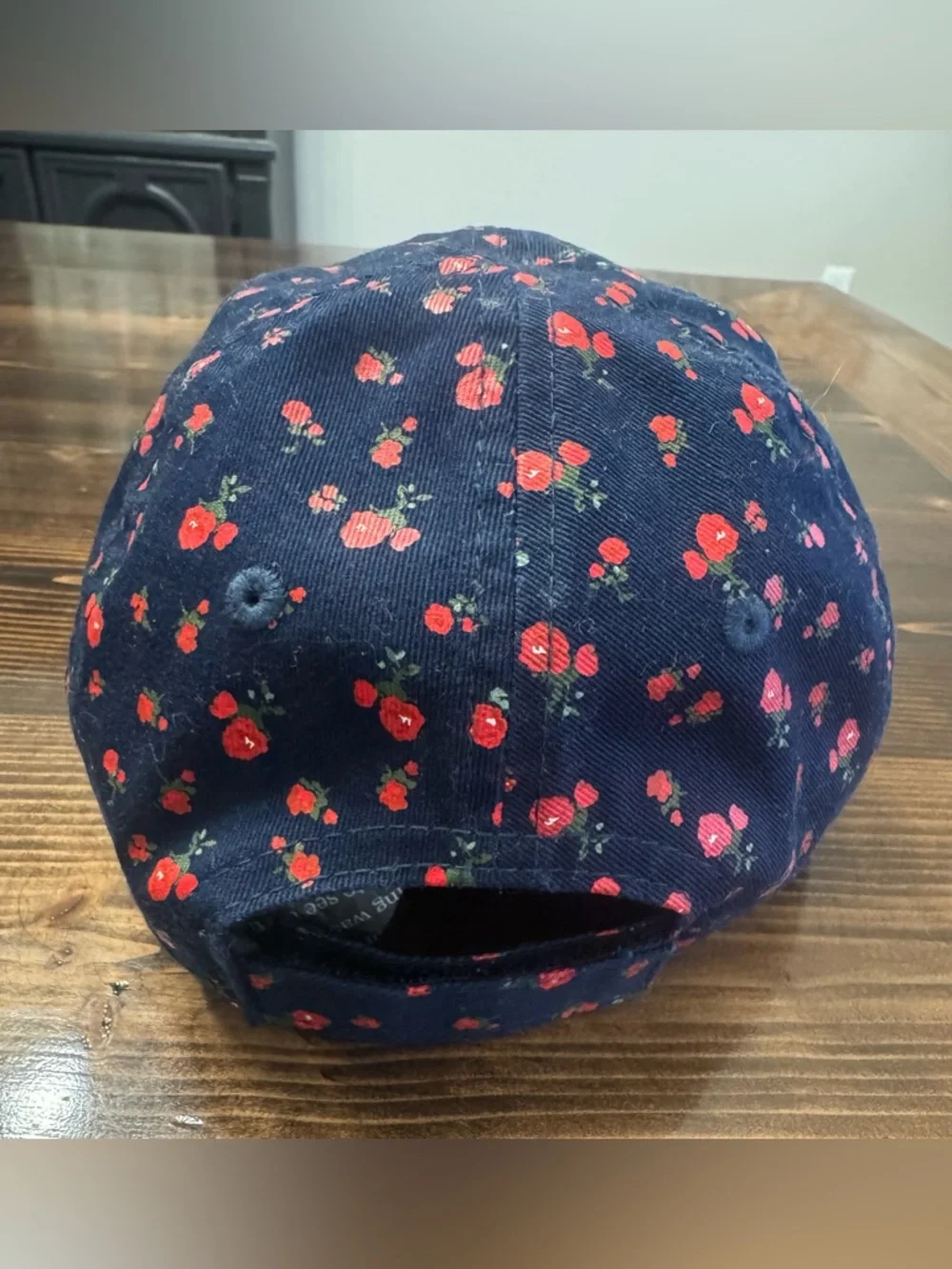 New Era Toddler Girls Navy Floral New England Patriots Cap